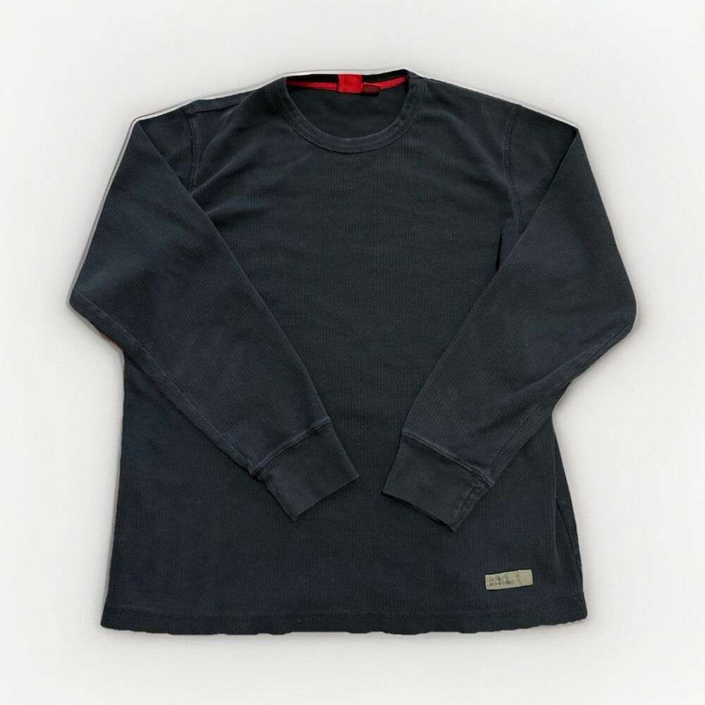 Mossimo Men's Black Cotton Knit Crew Neck Long Sleeve Pullover‎ Sweater M